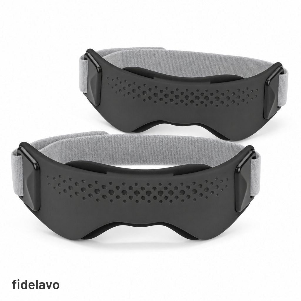 Pack of two black patella straps, one for each knee